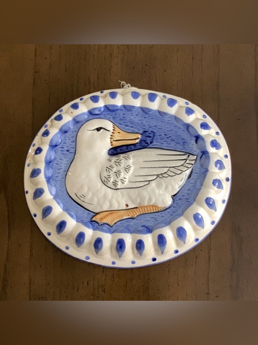 Vintage Sigma Tastesetter Ceramic Duck Mold Wall Hanging Decor 80'S Cottagecore
